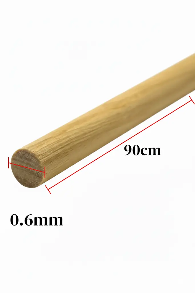 Kilo Palo de madera 6mm x 90cm