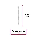 Kilo de clavo 2-1/2" para concreto galvanizado | Fiero