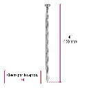 [44836-1] Kilo de clavo 4" para concreto galvanizado | Fiero