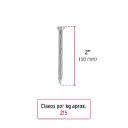 Kilo de clavo 2" para concreto galvanizado | Fiero
