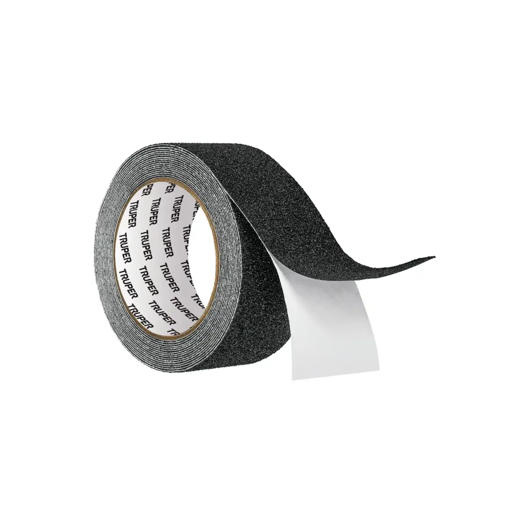 Rollo de 5 m de cinta antiderrapante negra 50mm con abrasivo|Truper