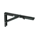 Ménsula plegable de acero negra 6"x12" MEP-12N