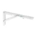 Ménsula plegable de acero blanca 6"x12" MEP-12B