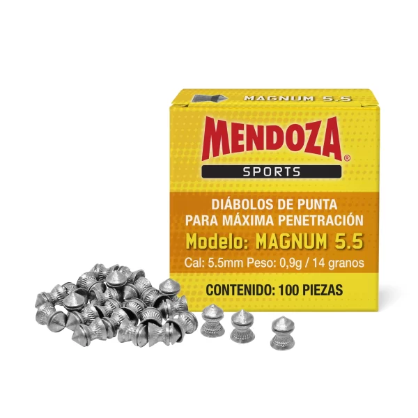 [3501] Caja diábolos calibre 5.5 mm Magnum con 100 pzas | Mendoza