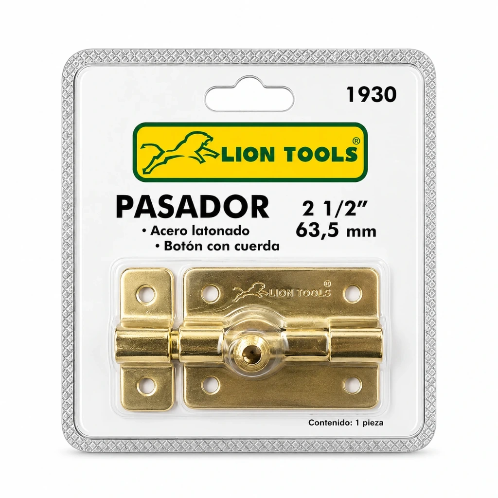 [1930] Pasador acero latonado 2 1/2" | Lion tools