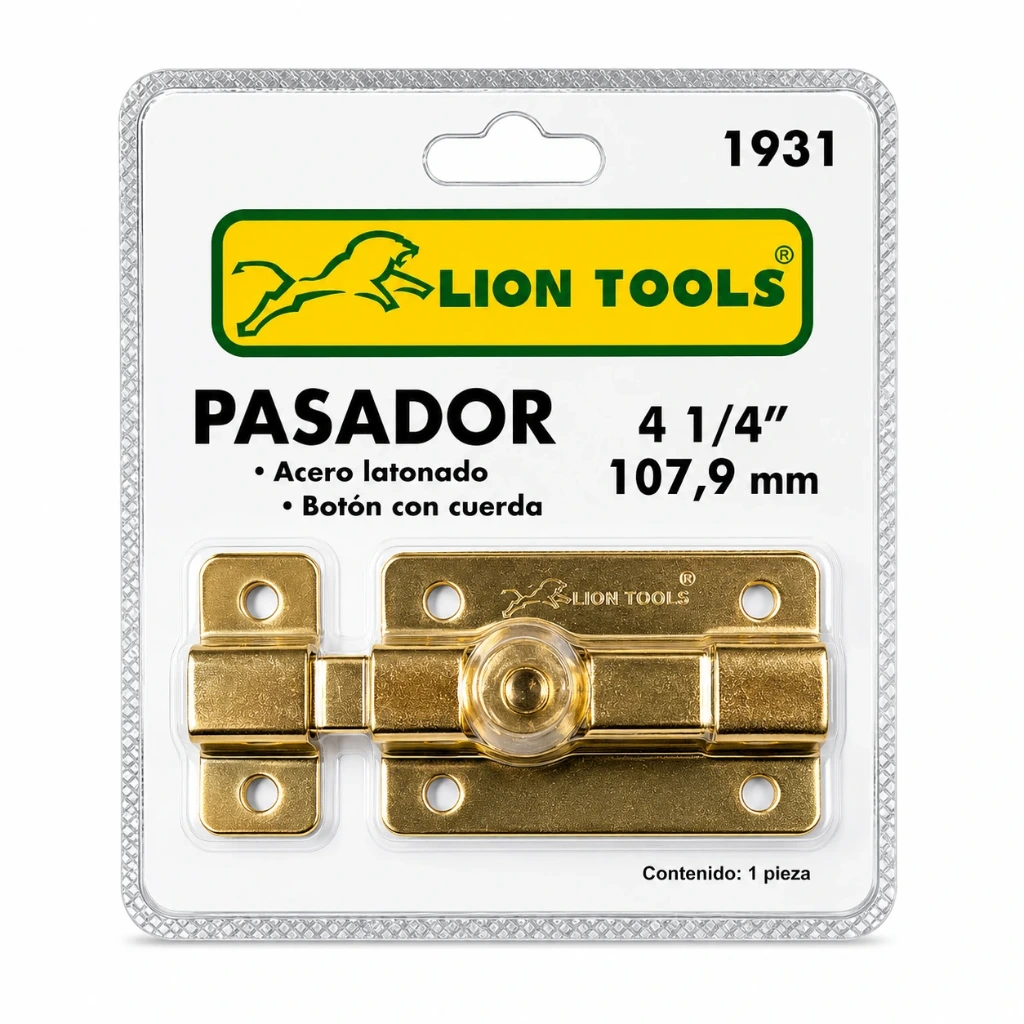 Pasador acero latonado 4 1/4" | Lion tools