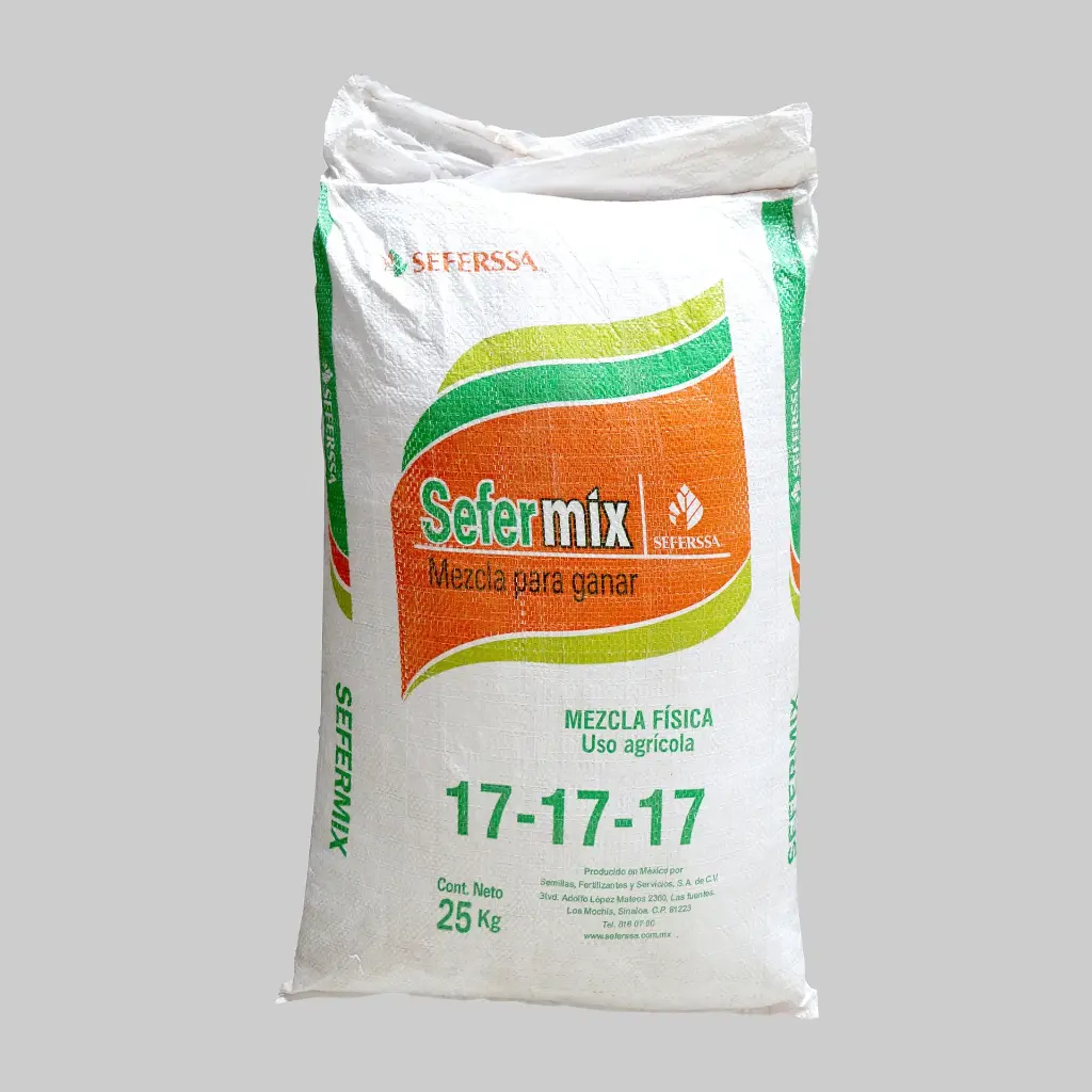 Saco de Fertilizante Triple 17 Mezcla NPK con 25Kg