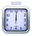 Reloj de pared Cuadrado Blanco 25cm