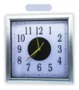 Reloj para pared Cuadrado 30 cm Plata