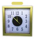 Reloj para pared Cuadrado 30 cm Dorado