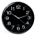 Reloj para pared Redondo 30 cm Negro