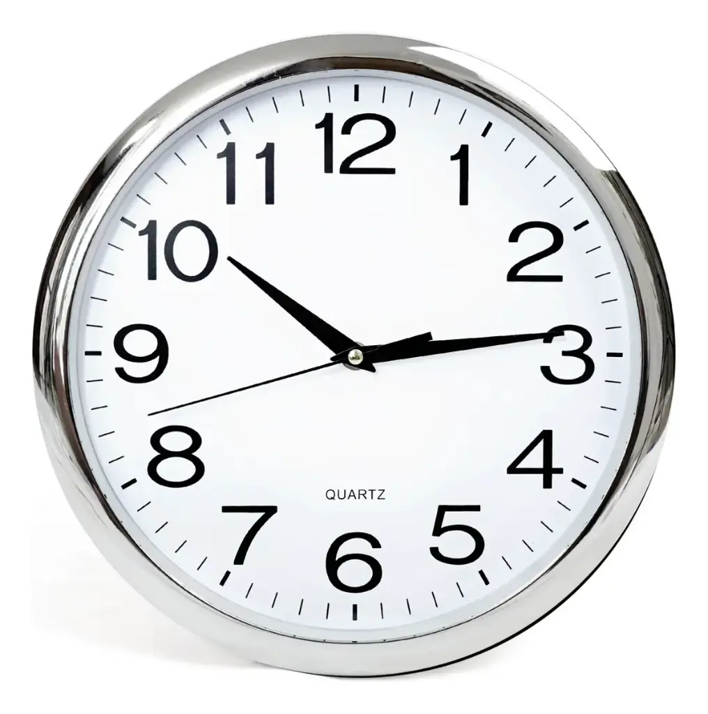 [S-4268] Reloj de pared Redondo gris 30cm
