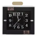 Reloj para pared Rectangular Negro Ancho: 26 cm Alto: 22 cm