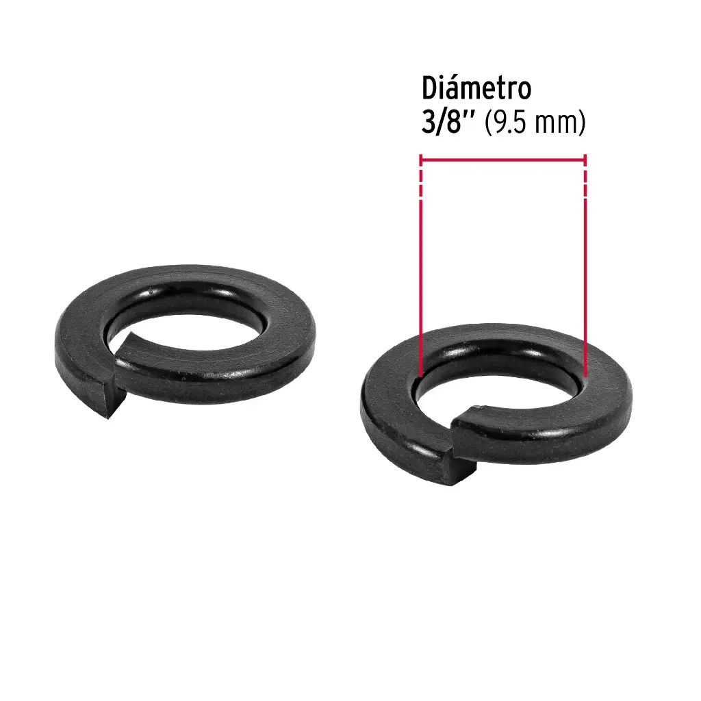 [44688-1] Arandela 3/8 de presión 1 pza | Fiero