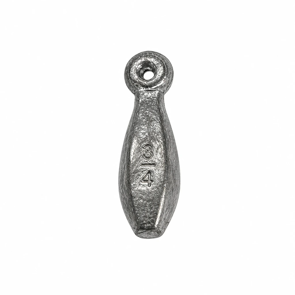 Plomo tipo pera 3/4" para pesca