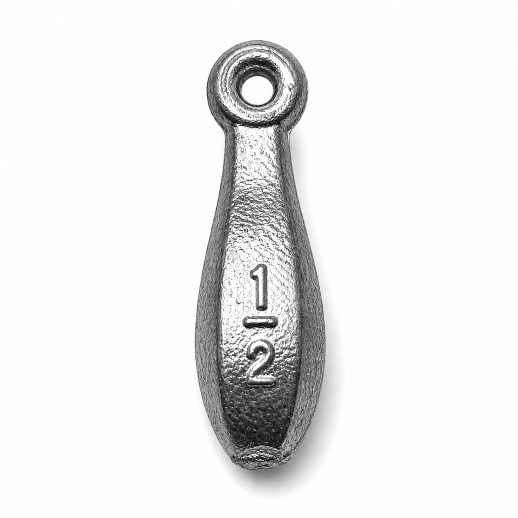 Plomo tipo pera 1/2" para pesca