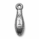 Plomo tipo pera 1/2" para pesca