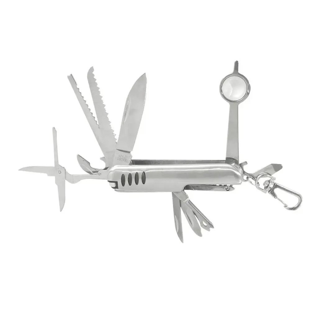 Navaja 13 usos cacha de metal cromada | Lion Tools