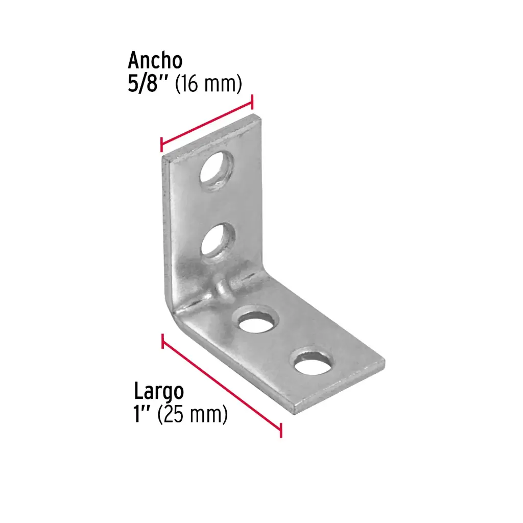 [41030-1] Escuadra esquinera 1" x 1" | Fiero