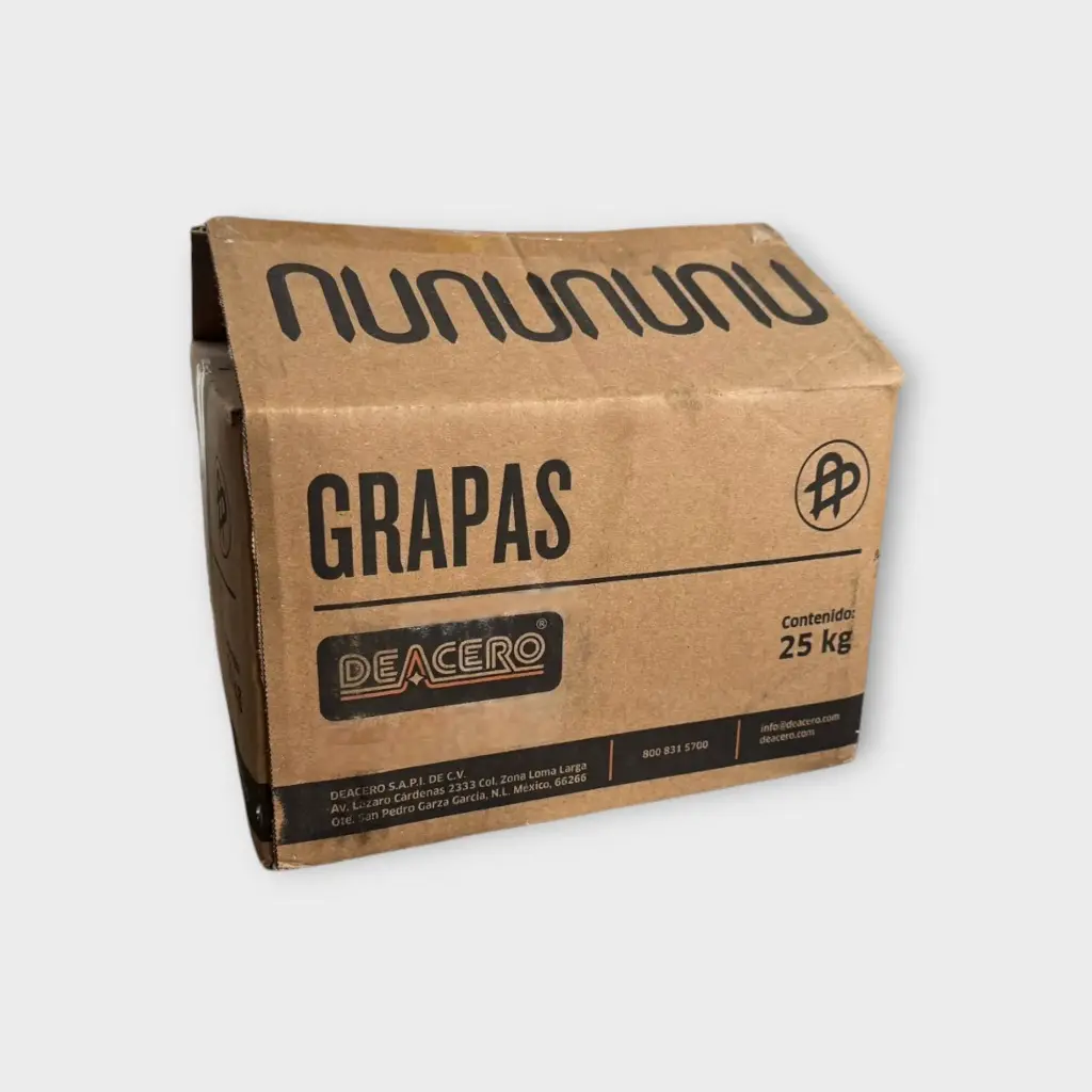 Caja de Grapa para cerco Corrugada Negra 1 1/4" Calibre 9 con 25kg