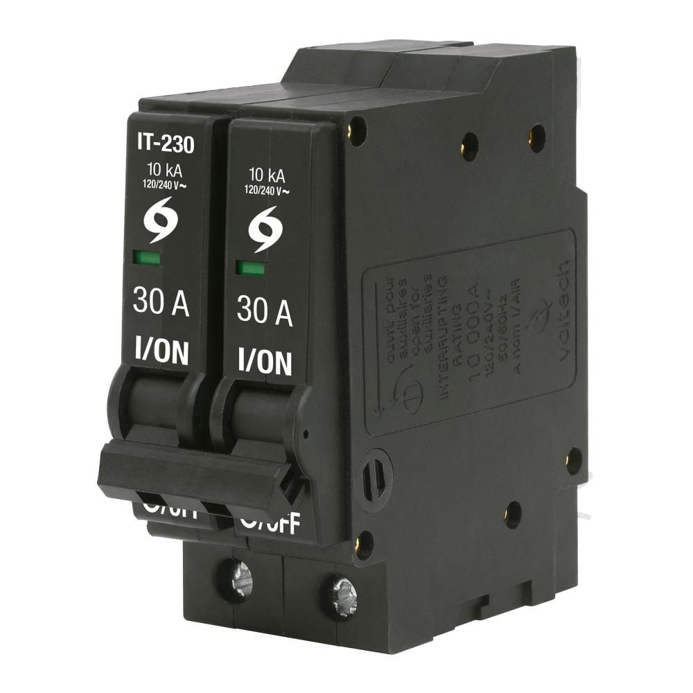 [46705] Interruptor de 2 polos 30A enchufable Ι Pastilla | Volteck