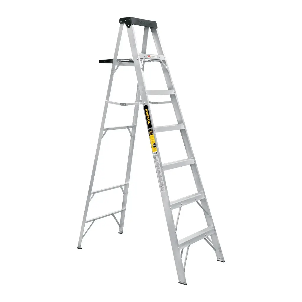 [20689] Escalera de tijera tipo III 6 escalones y bandeja | Pretul
