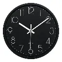 Reloj de pared redondo 29cm Negro - Blanco