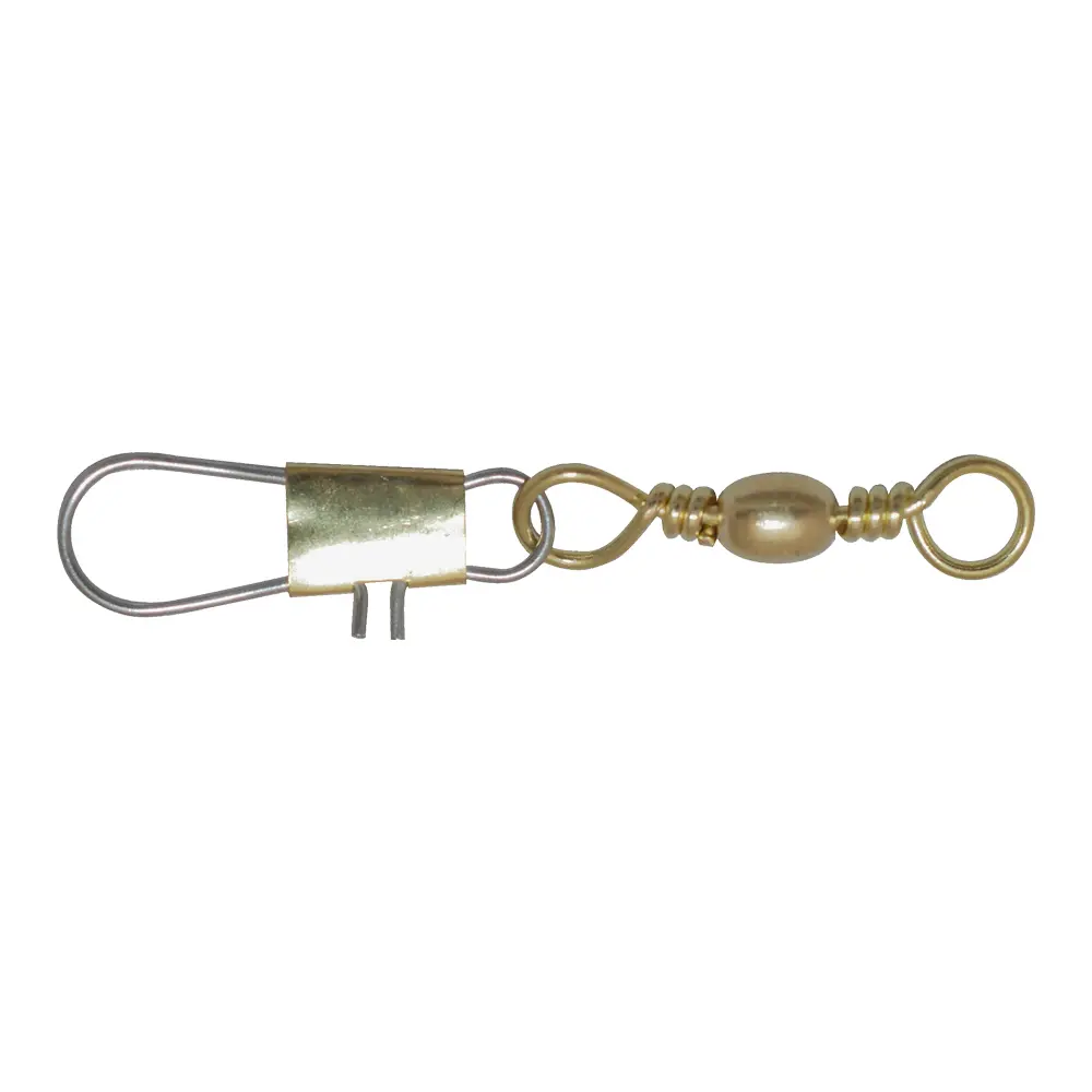 Destorcedor latonado 5655-3 barril con seguro pesca