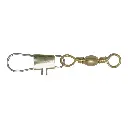 Destorcedor latonado 5655-3 barril con seguro pesca