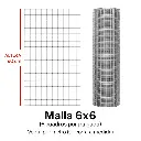 Metro malla criba 6x6 por metro