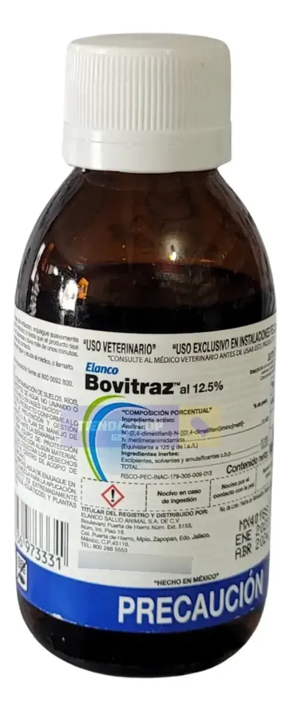 Bovitraz al 12.5% 100 ml | Garrapaticida piojicida sarnicida
