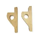 Base cortinero de madera mod. 7 – Par