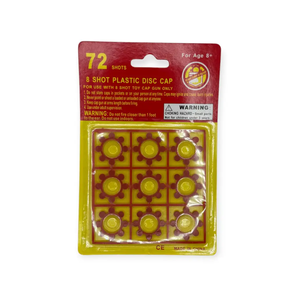 [2211109] Petardo de plastico en disco I Shot plastic disc cap 8pc I Triques