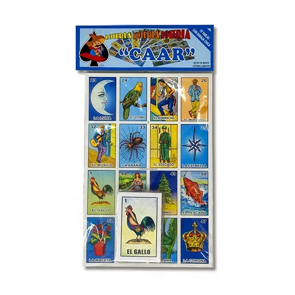 Lotería CAAR 10 cartas con baraja | Camacho
