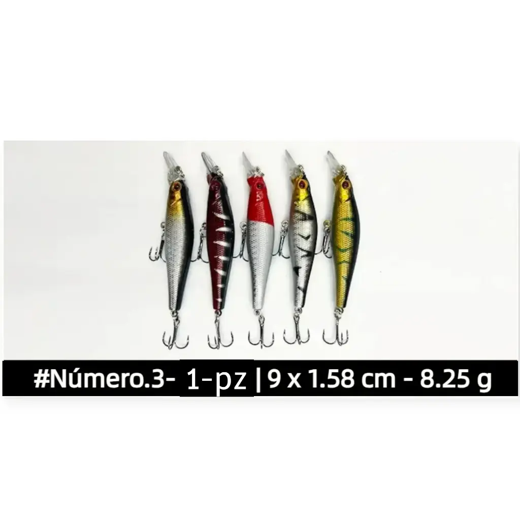 [CPP003] Curricán para pesca 003 9cm Señuelos | Minow