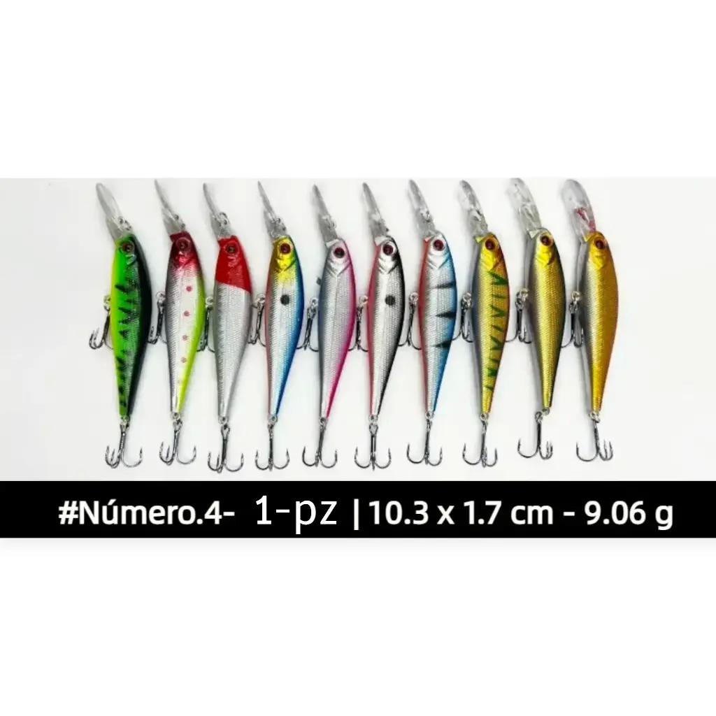 [CPP004] Curricán para pesca 004 10.3cm Señuelos | Minow