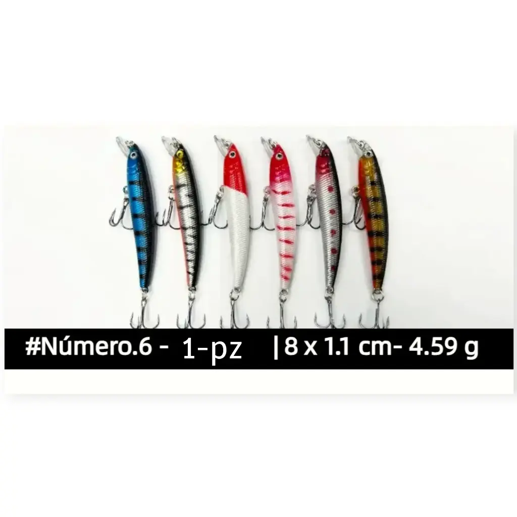 [CPP006] Curricán para pesca 006 8cm Señuelos | Minow
