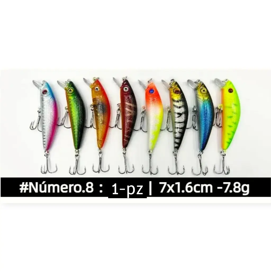 [CPP008] Curricán para pesca 008 7cm Señuelos | Minow