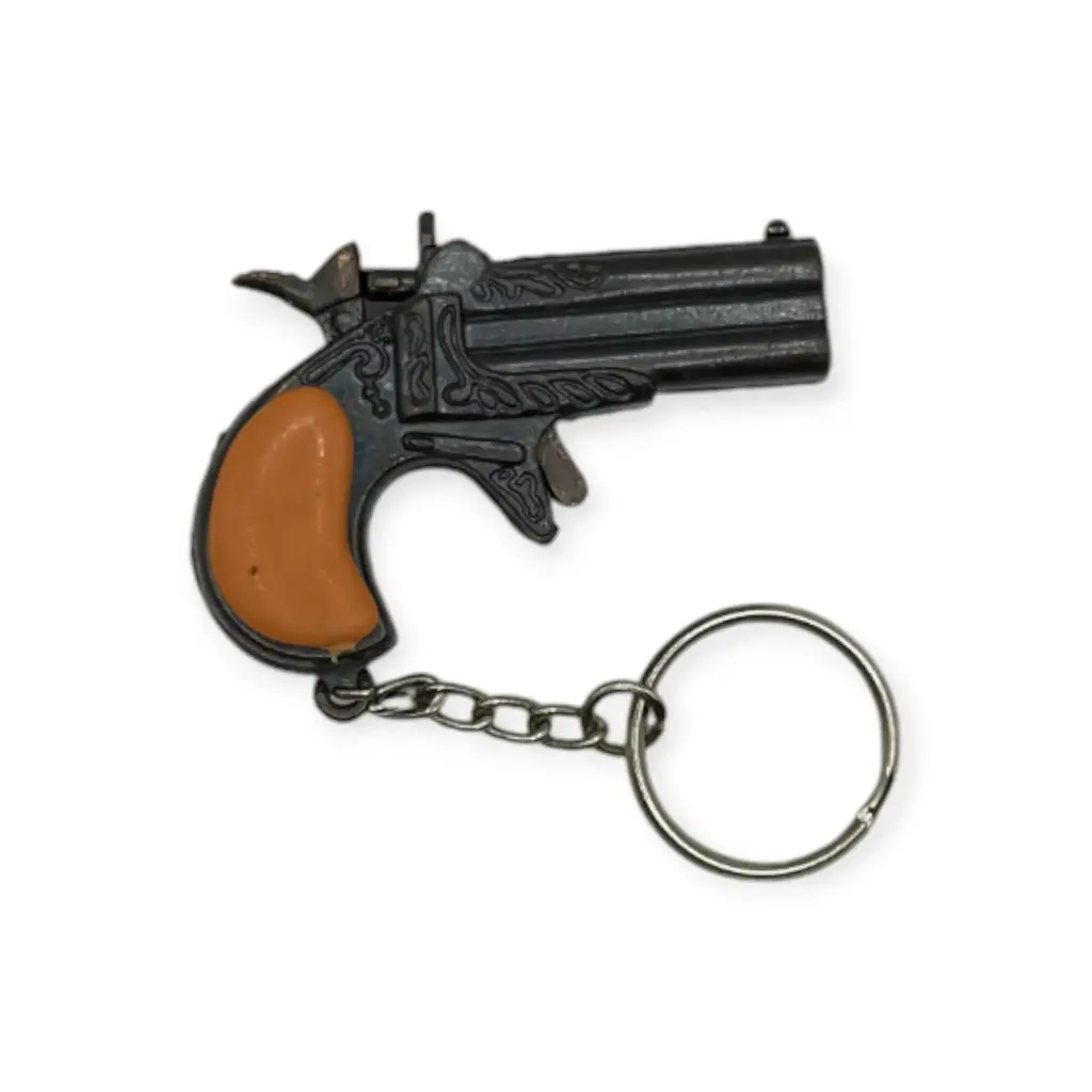 Llavero Pistola de petardo chica metal triques