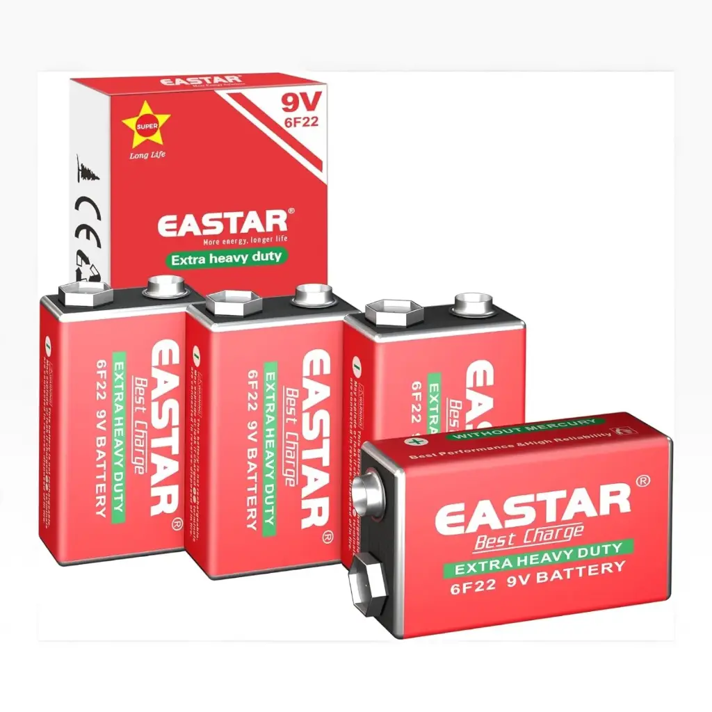 Pila cuadrada 9v  Eastar
