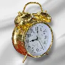 Reloj despertador Dorado/blanco 10cm | Twin Bell
