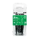 Blíster con 10 pijas #8 x 2" negra multiusos | Fiero