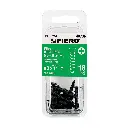 Blíster con 18 pijas #8 x 1" negra multiusos | Fiero