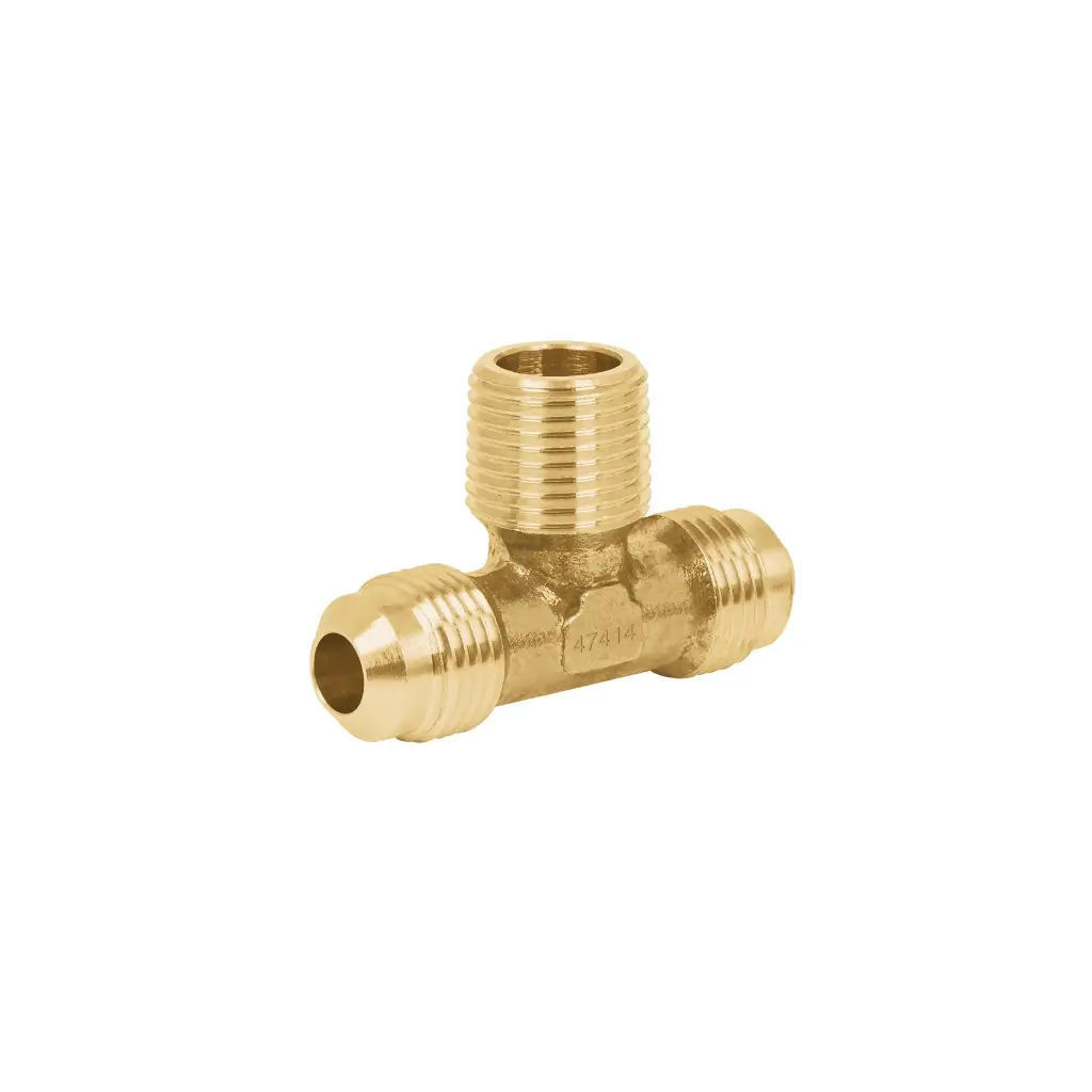 [47414] Tee terminal de latón centro 3/8"| Foset