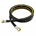 Manguera para gas 2m negra uso rudo Psi 1/4