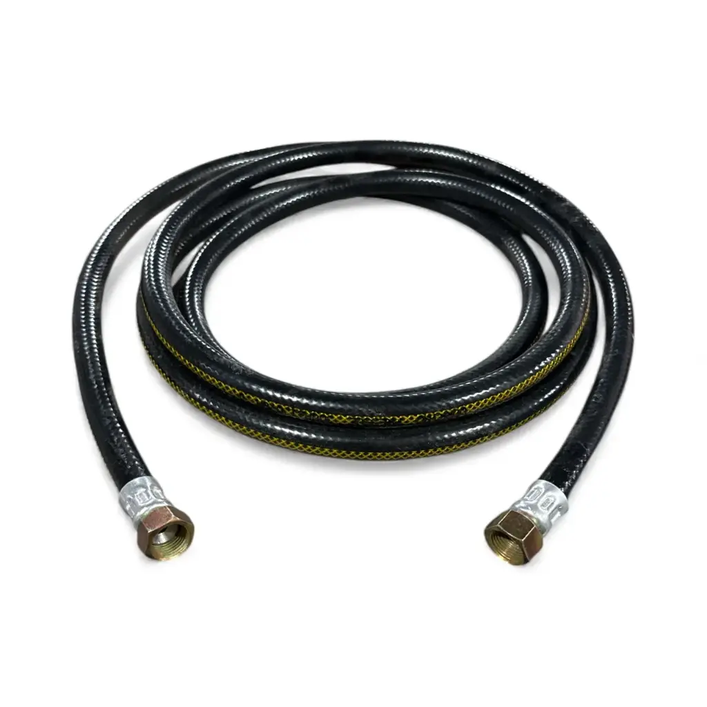 Manguera para gas 3m negra uso rudo Psi 1/4
