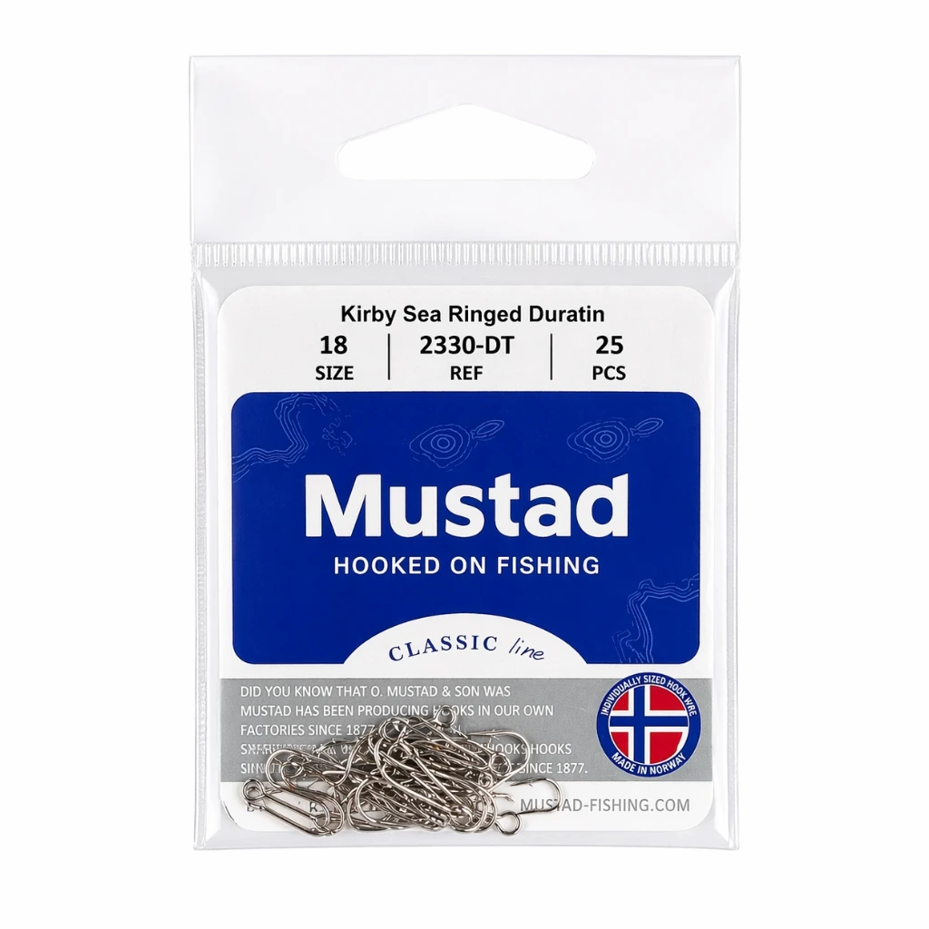 [15ANZUEL207OM] Bolsa Anzuelo para pesca 18 con 25pz 2330DT | Mustad