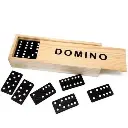Domino con 28pz de plastico negra