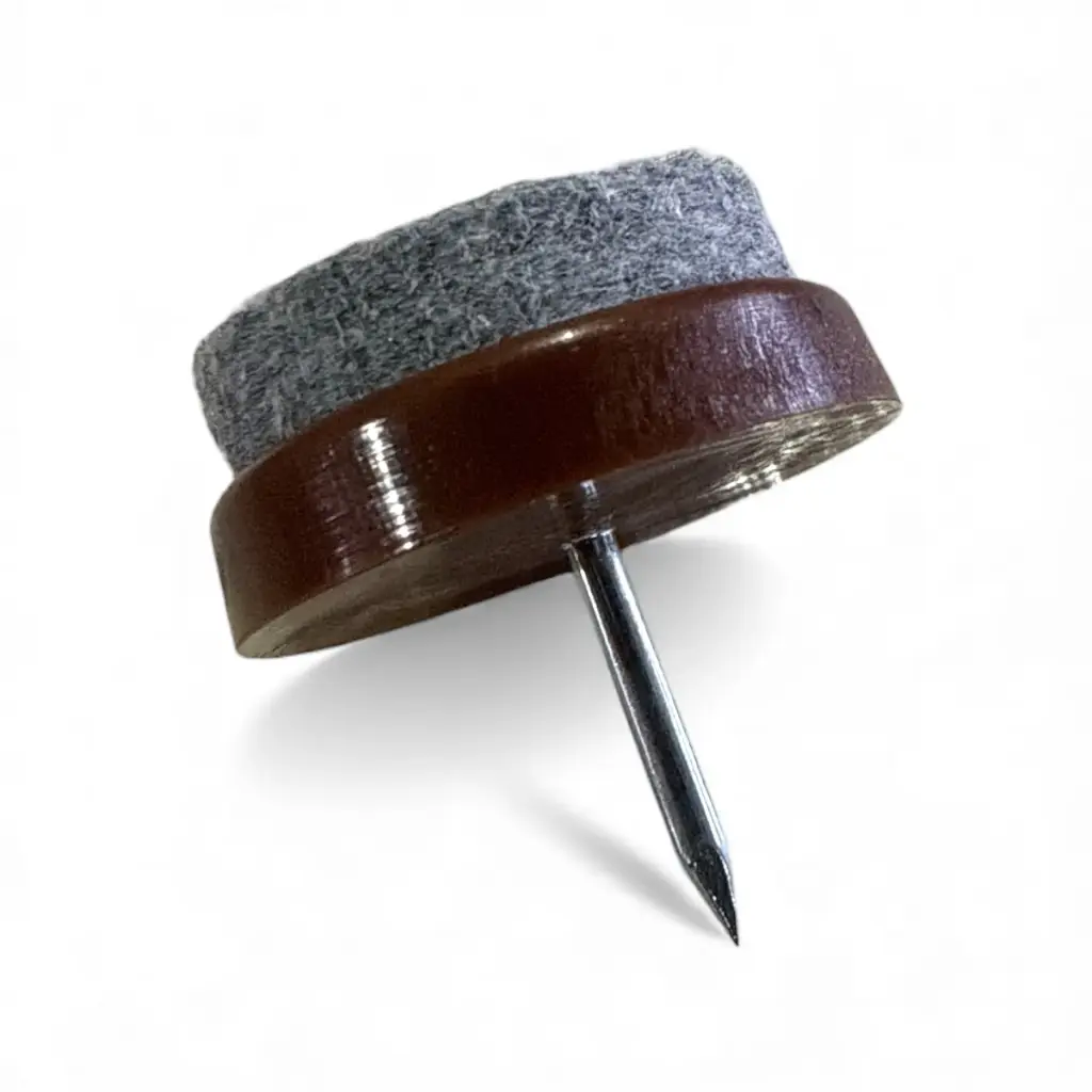 Deslizador 22mm-7/8 con felpa para madera | Resbalon