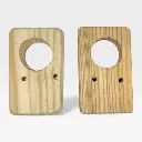 Base cortinero de madera mod. 8 – Par